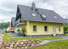 Seitenansicht des Hauses