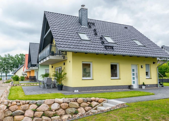 Seitenansicht des Hauses