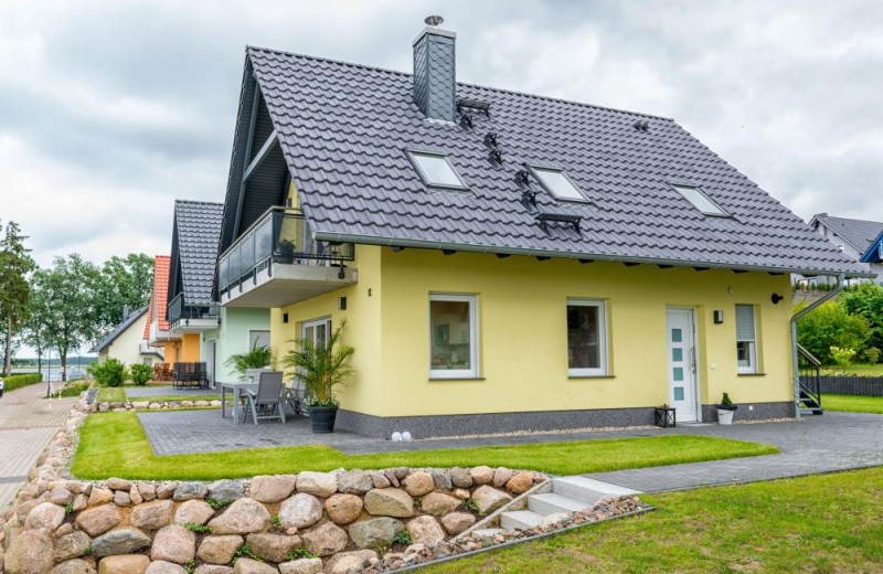 Seitenansicht des Hauses