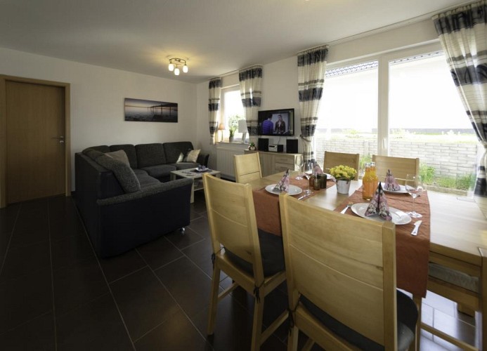 moderne Ferienwohnung mit großer Küche