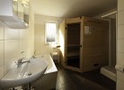 Badezimmer mit Sauna
