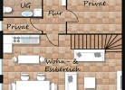 Grundriss des Erdgeschosses