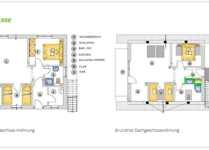 Grundriss der Wohnung