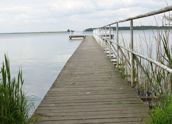 Wasser mit Steg ganz nah...