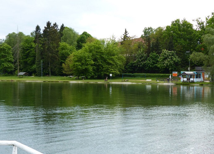 Blick vom Steg