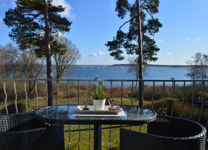Schöne Aussicht vom Balkon