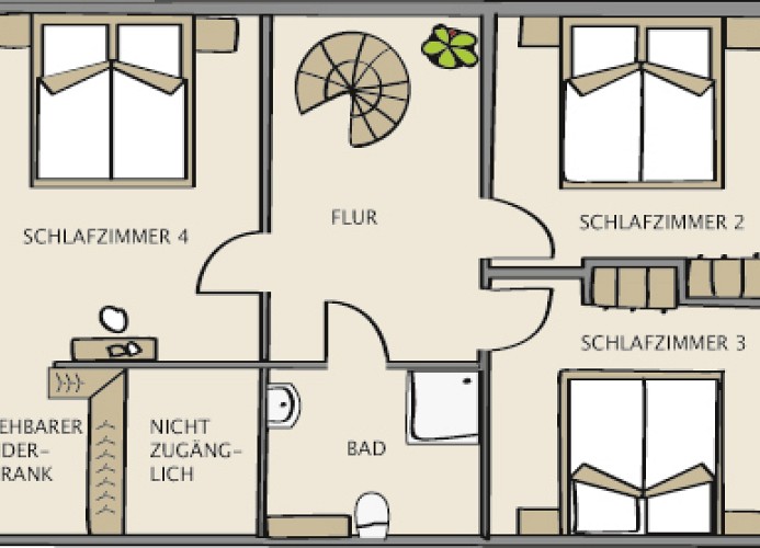 Grundriss Obergeschoss