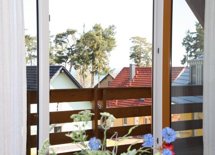 weite Aussicht vom Balkon