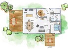 W 7 - Ferienhaus mit Terrasse, Sauna u. Kamin